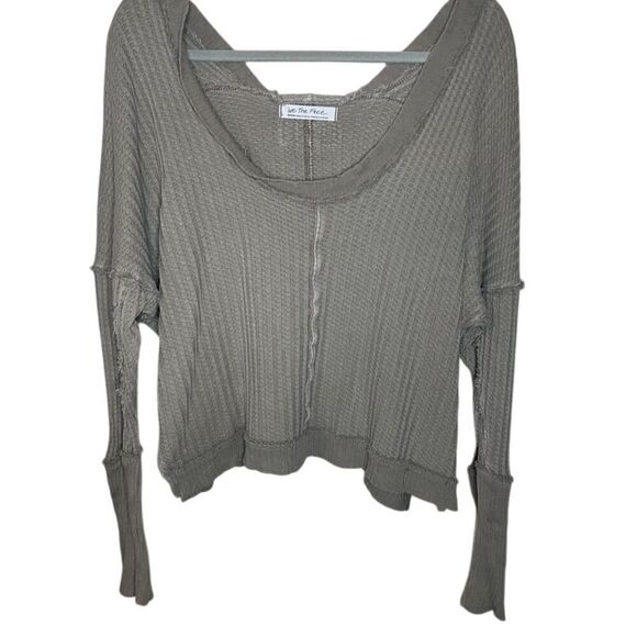 Free People Tops - Free People We The Free Magic Thermal Top XS Gray Long Sleeve Blouse